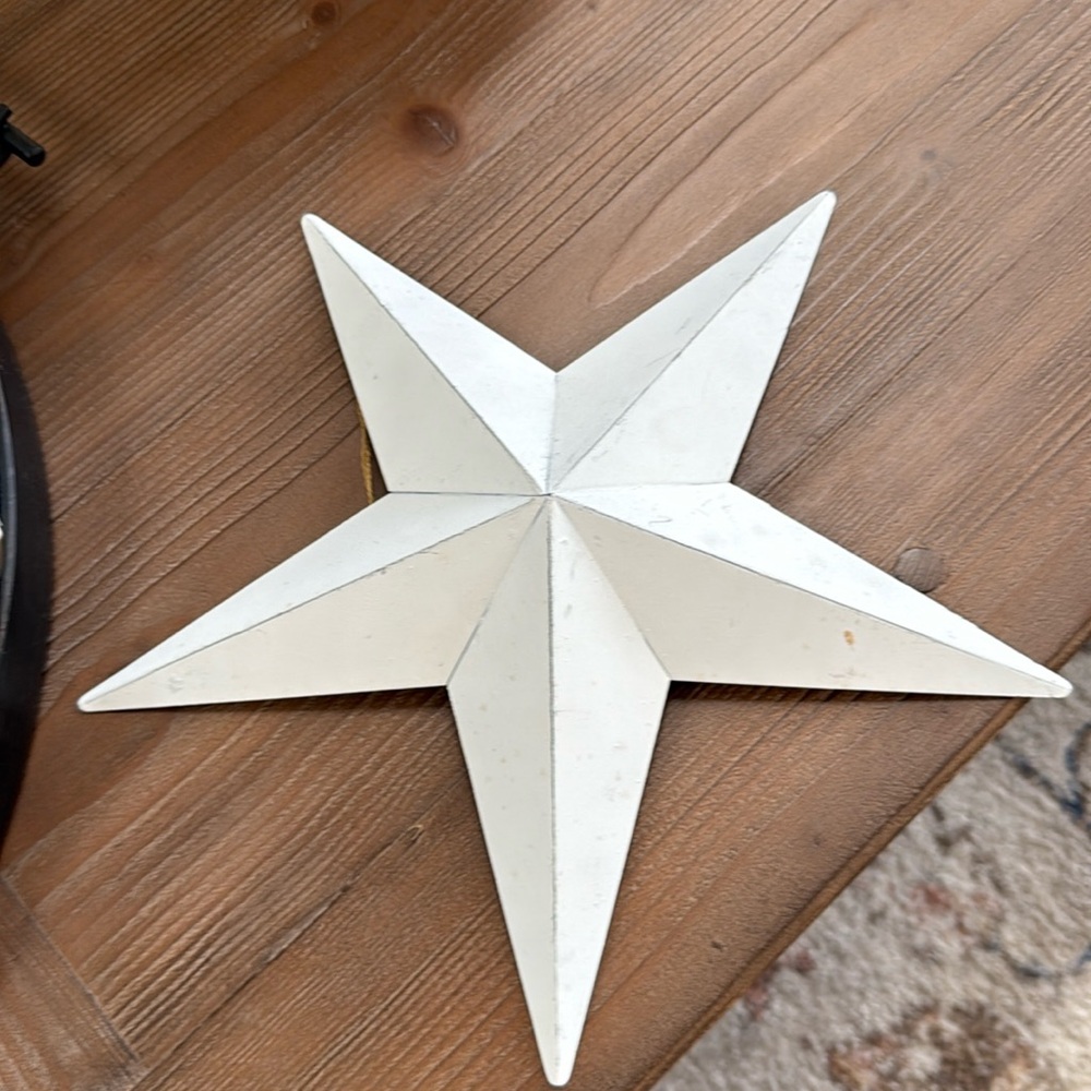 Decorative Metal White Star